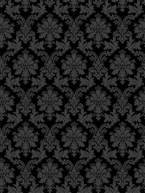 Elegant black damask backdrop perfect for formal portrait and senior photography