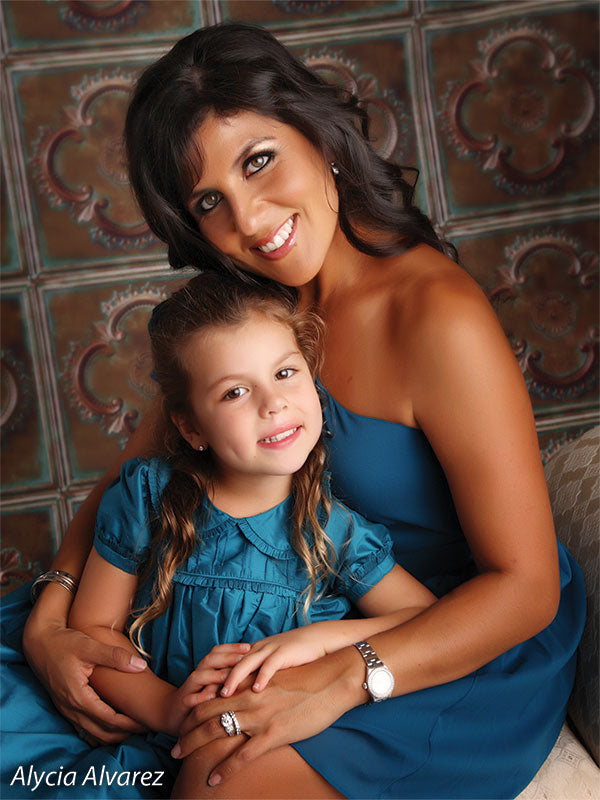 Backdrop with aged metal tiles, perfect for grunge or masculine portraits.