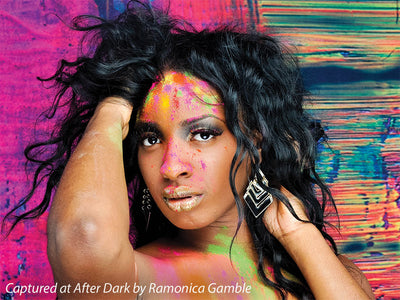 High-impact abstract backdrop for fashion and editorial photography with emotional color blending.