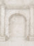 Ivory-colored archway photography backdrop featuring a marble texture and classical architectural columns, ideal for professional studio use.