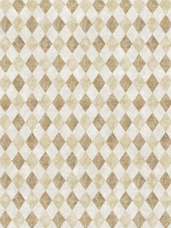 Tan and cream diamond pattern backdrop designed for professional photography, offering a classic and timeless background for photoshoots.