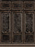 King Louie Antique Panel Photography Backdrop - Antique paneled wall photography backdrop with intricate floral designs and distressed texture, perfect for luxurious and vintage-themed photoshoots.