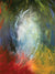 A vivid photography backdrop featuring swirling strokes of red, green, and yellow.