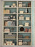 Library Bookshelf Photography Backdrop - Elegant bookshelf backdrop with books and vintage decor, perfect for education-themed photography sessions.