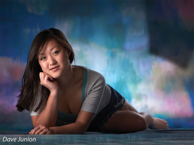Painterly abstract backdrop with artistic texture for fine art photography.