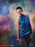 Textured brushstroke backdrop in luminous cool and warm jewel hues.
