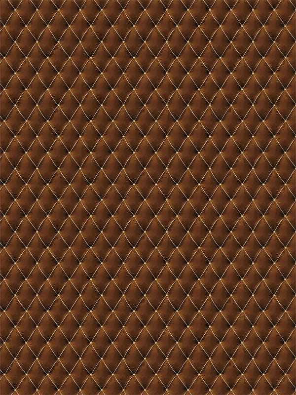 Rich brown quilted tufted backdrop with luxurious texture, ideal for professional portrait and event photography in sophisticated settings.