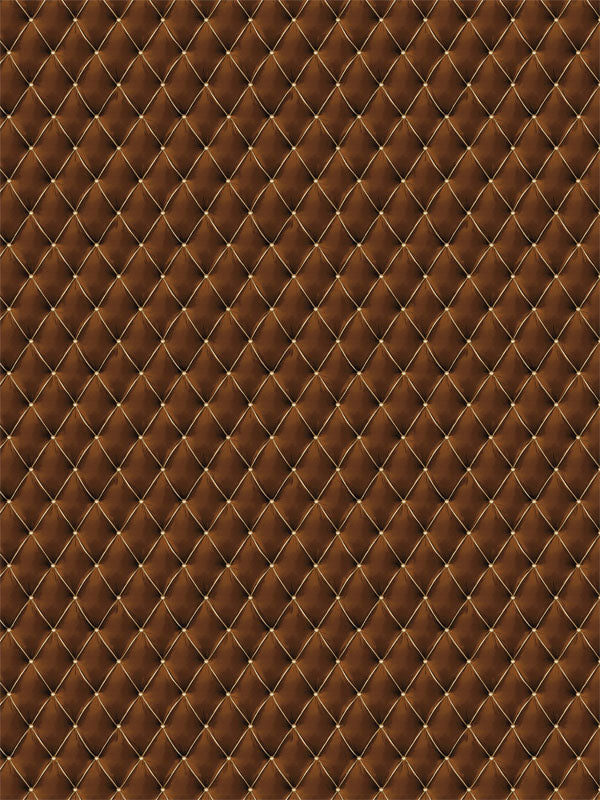 Rich brown quilted tufted backdrop with luxurious texture, ideal for professional portrait and event photography in sophisticated settings.
