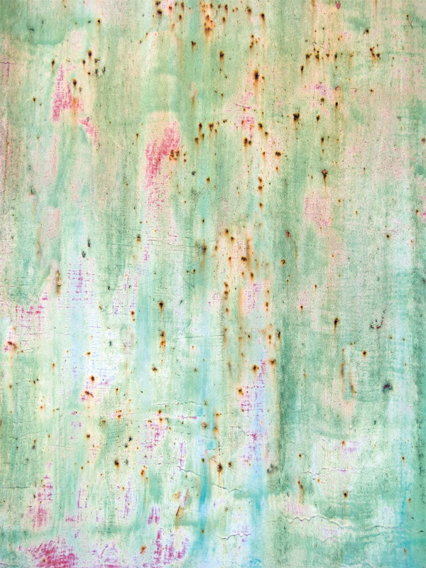 Mint Vintage Patina Photography Backdrop - Rustic mint patina photography backdrop with a weathered, vintage look, perfect for professional photography sessions.