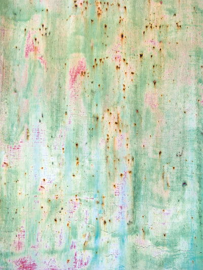 Mint Vintage Patina Photography Backdrop - Rustic mint patina photography backdrop with a weathered, vintage look, perfect for professional photography sessions.