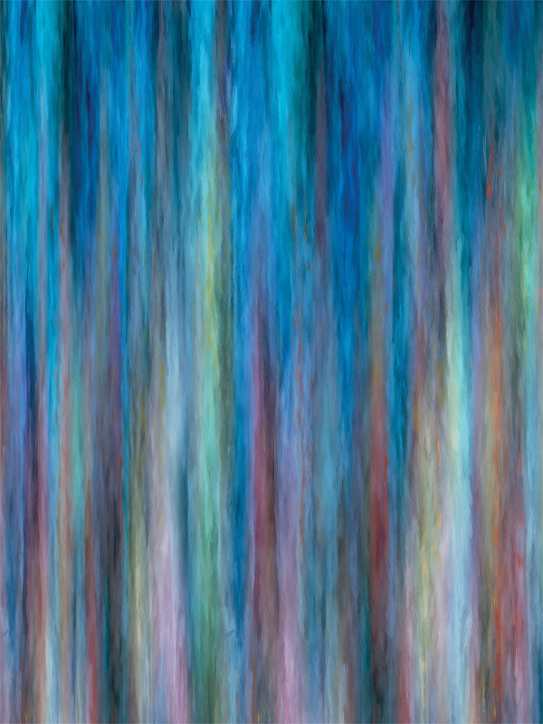 Vertical brushstroke backdrop with moody blue, purple, and earthy tones.