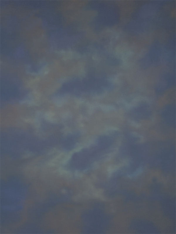 Blue and brown hand painted canvas background 