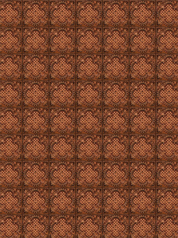 Warm copper tile design backdrop ideal for senior portraits or vintage styled photography