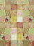 Patchwork Rustic Vintage Photography Backdrop - Rustic vintage patchwork photography backdrop featuring earthy greens, reds, and browns, ideal for portraits and product photography.