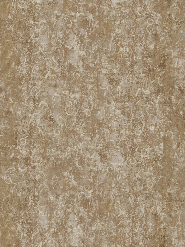 Rustic brown photography backdrop with vintage floral patterns, ideal for professional use in portrait and studio sessions.