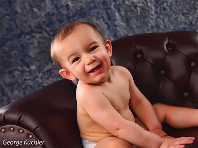 Vintage-inspired tile backdrop perfect for fine art portraits.