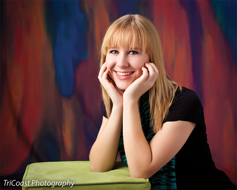 Captures the rhythm and pulse of hand-painted color streaks.