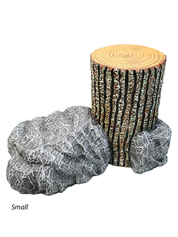 Rock and Stump Posing Prop - Denny Manufacturing