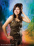Bright central gradient flanked by dynamic brush textures.