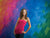 Colorful backdrop with angular paint patterns for expressive, modern photography.