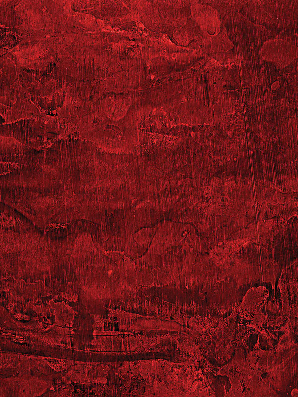 Rich crimson backdrop with textured brush strokes and dark moody undertones.