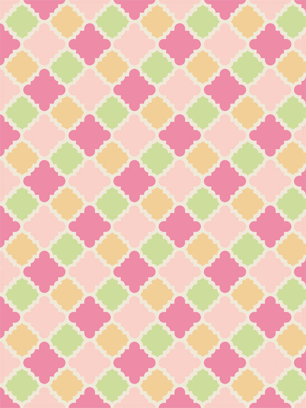 Retro Pastel Pattern Photography Backdrop - Colorful retro pattern photography backdrop in pastel shades, perfect for professional photoshoots.