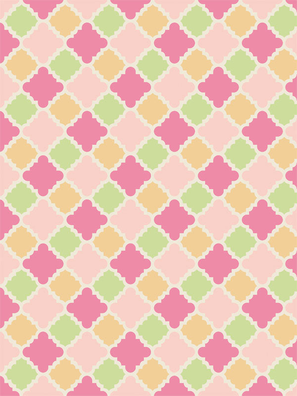 Retro Pastel Pattern Photography Backdrop - Denny Mfg