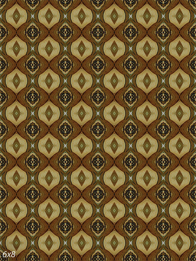 Retro Vintage Pattern Photography Backdrop - Retro vintage pattern photography backdrop with a diamond design in shades of brown, olive green, and beige.