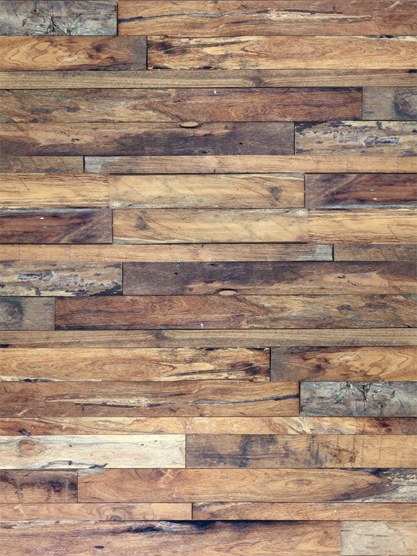 Rustic Wooden Floor Photography Backdrop - A rustic wooden floor photography backdrop with earthy brown tones and textured wood planks, ideal for children's photoshoots.