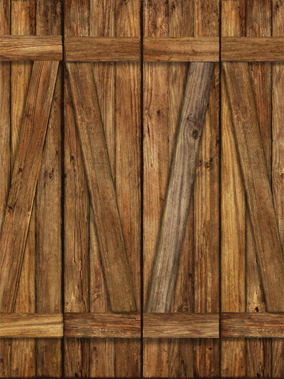 Rustic wooden shutter-style backdrop featuring weathered wood texture, perfect for professional use in portrait or rustic-themed photoshoots.