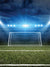 Soccer Field Night Photography Backdrop - Soccer field at night backdrop with stadium lights for sports photography.