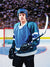 Sports arena hockey backdrop with a full rink view, vibrant ice tones, and realistic lighting effects for dynamic portraits.