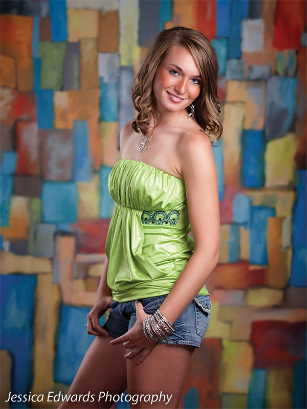 Contemporary backdrop design with expressive block shapes and a colorful, structured layout.