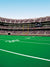 A dynamic football photography backdrop featuring a stadium, goalposts, and a vibrant green field.