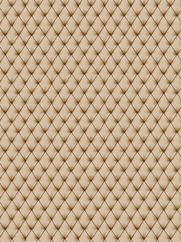 Elegant tan quilted tufted backdrop with luxurious texture, perfect for professional use in portrait and event photography.