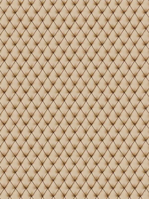 Elegant tan quilted tufted backdrop with luxurious texture, perfect for professional use in portrait and event photography.