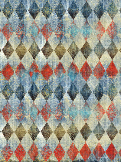 Vintage Diamond Pattern Photography Backdrop - Vintage diamond pattern photography backdrop with a distressed texture, perfect for retro-themed shoots.
