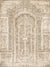 Vintage Ornate Door Photography Backdrop - Ornate vintage door backdrop with detailed carvings in beige and ivory for elegant photoshoots.