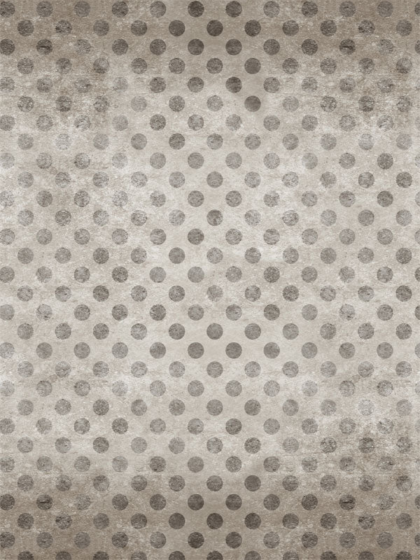 Vintage Polka Dot Photography Backdrop - Distressed vintage polka dot photography backdrop with muted gray tones, ideal for nostalgic photoshoots.