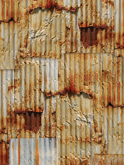Vintage Rusted Metal Texture Photography Backdrop - A distressed rusted metal texture photography backdrop for creative photoshoots, available in multiple materials and sizes.