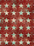 Vintage Star Pattern Photography Backdrop - Vintage star pattern backdrop with turquoise stars and a distressed red background, perfect for professional photography use.