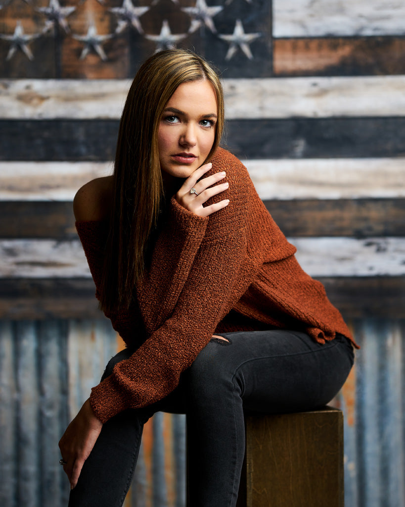 Distressed wooden American flag photography backdrop with aged textures, ideal for patriotic, Western, and rustic-themed photoshoots.