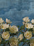 White Blossom Sky Photography Backdrop - Photography backdrop featuring delicate white blossoms against a textured blue sky, offering a serene and elegant setting.