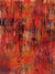 Rusty orange backdrop with scraped textures, layered graffiti marks, and bold urban tones.