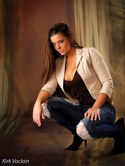 Backdrop with a wood-inspired texture and warm painterly movement.