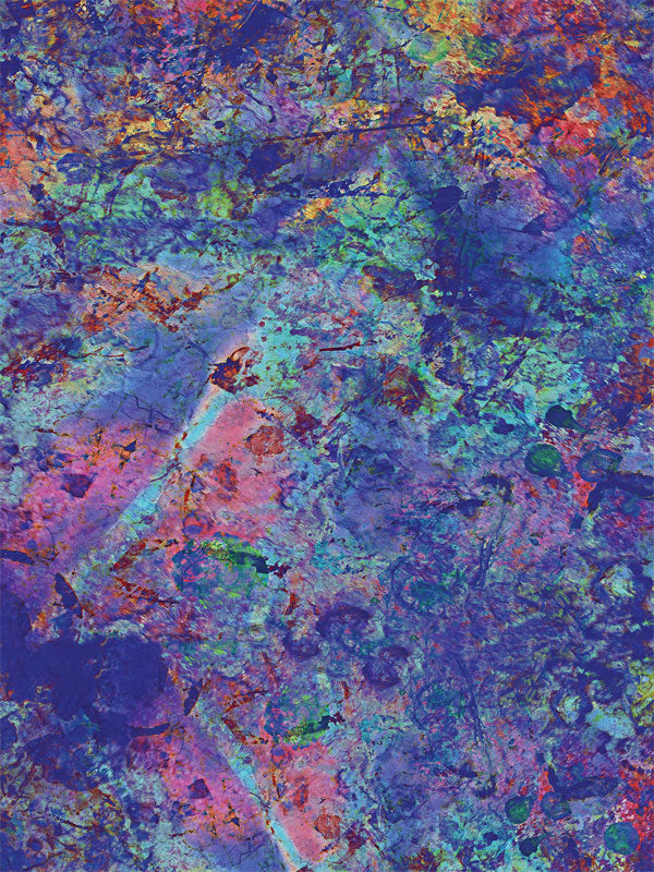 Deeply textured abstract backdrop with rich purples, blues, and galactic-inspired color blending.