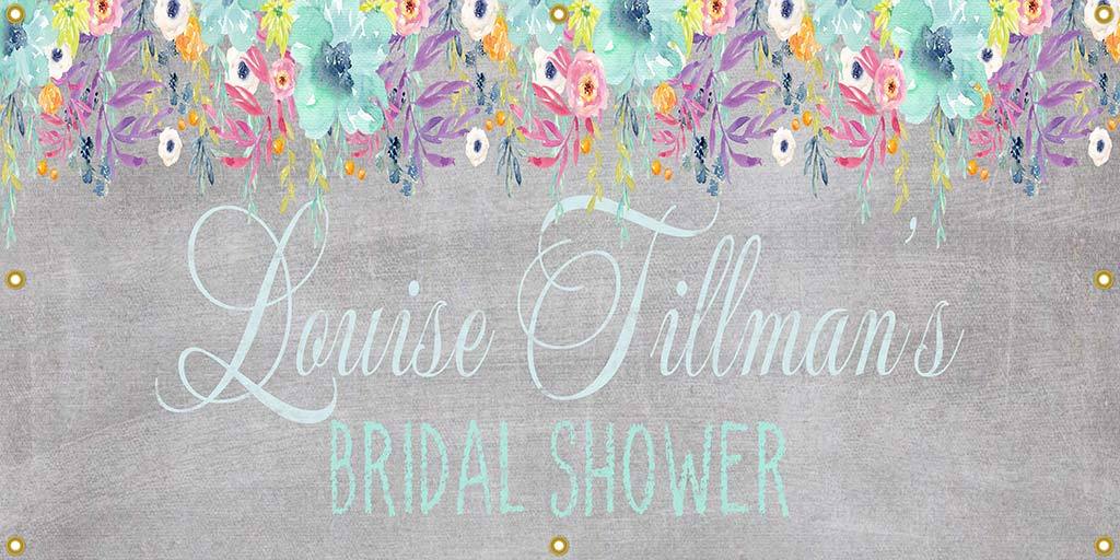 Personalized Bridal Shower Banner - The Backdrop Store