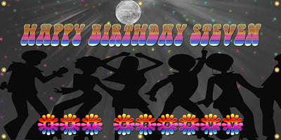 Custom Disco Party Banner - The Backdrop Store