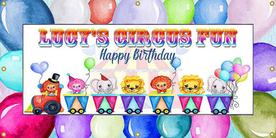 Circus Party Custom Banner - The Backdrop Store