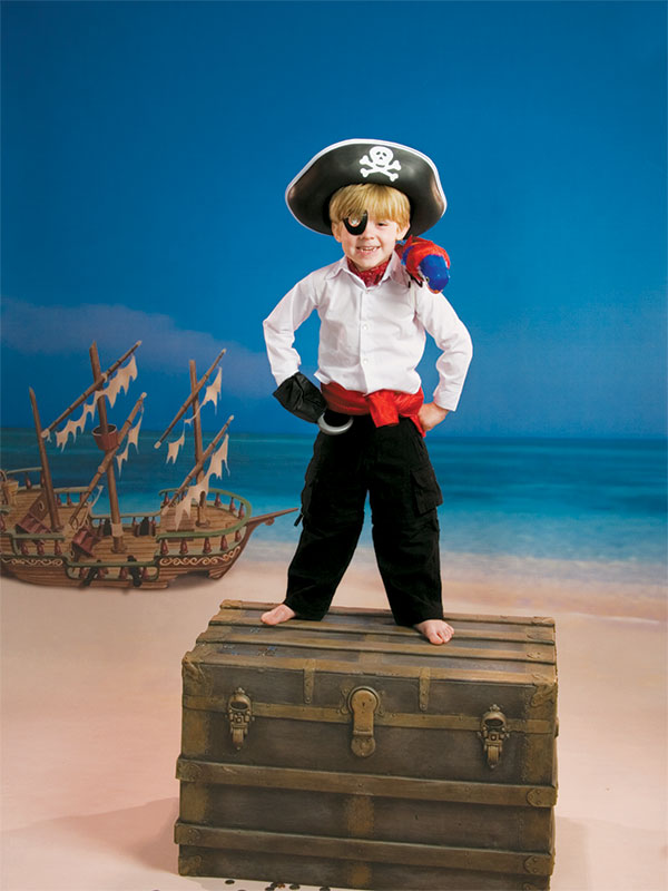 Pirate Ship Printed Photography Backdrop